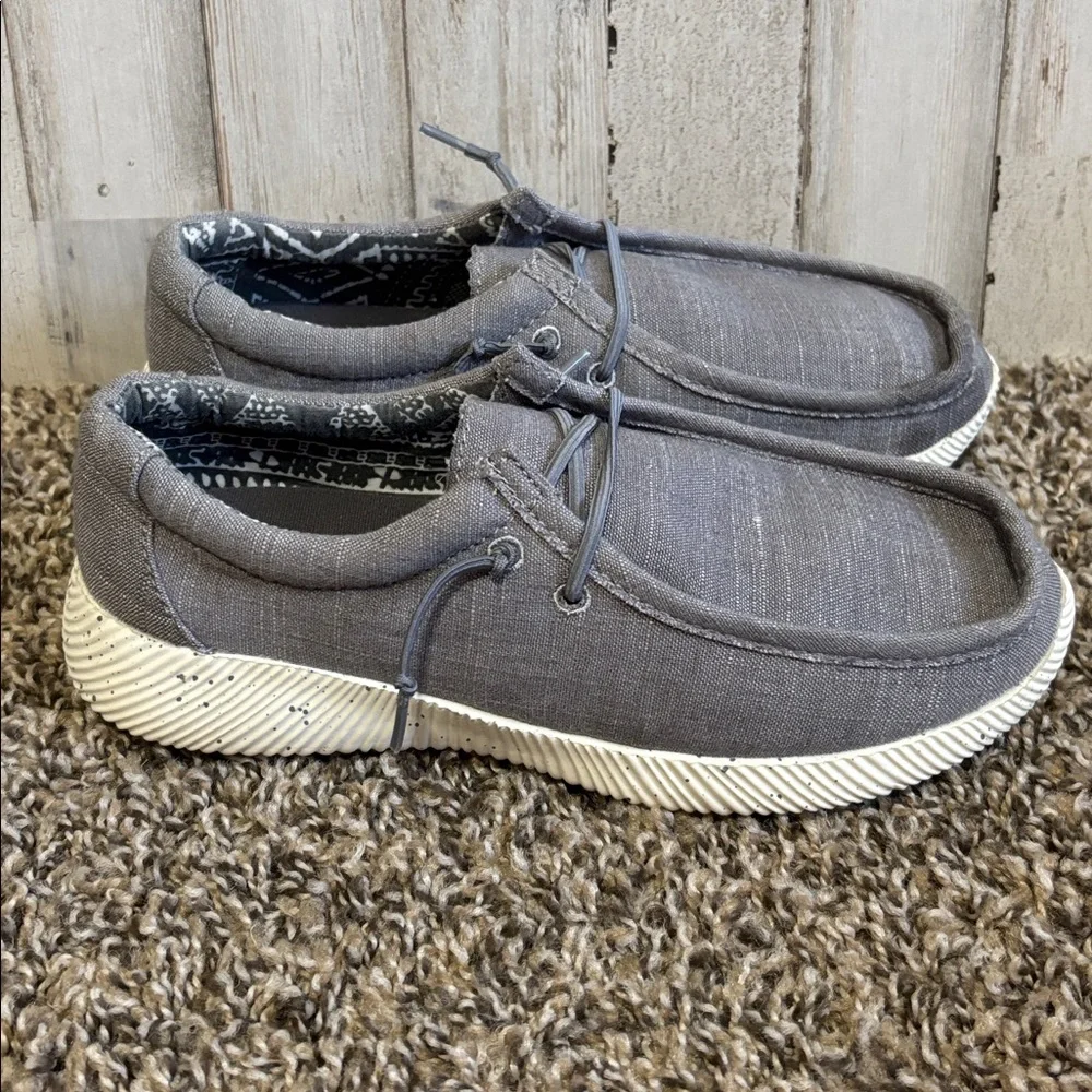 Crevo‎ Boy’s Charcoal Slip-On Loafers Size 2